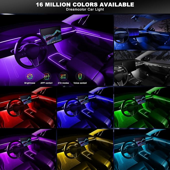 Acrylic Interior Car LED Strip Light - Image 3