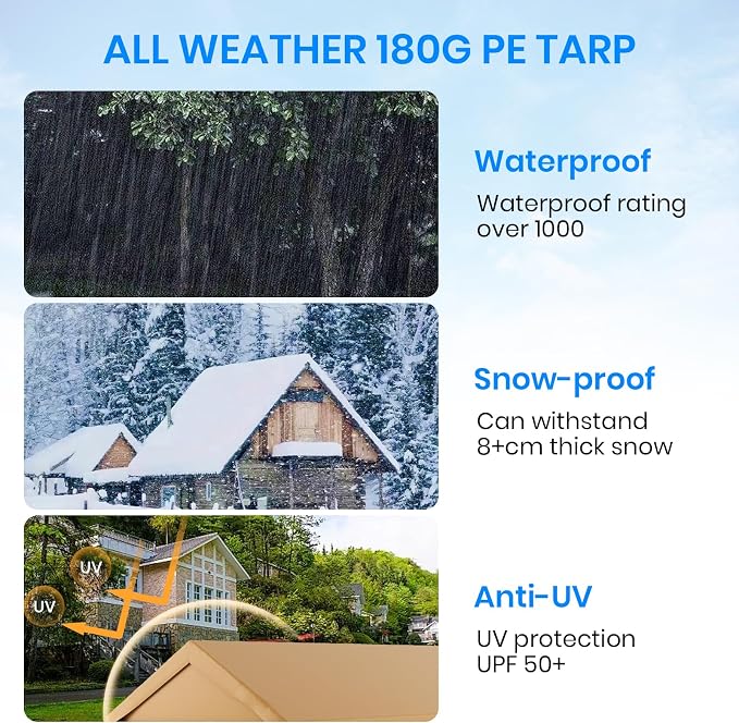 Carport 12x20 FT Heavy Duty, Outdoor Portable Garage - Image 7