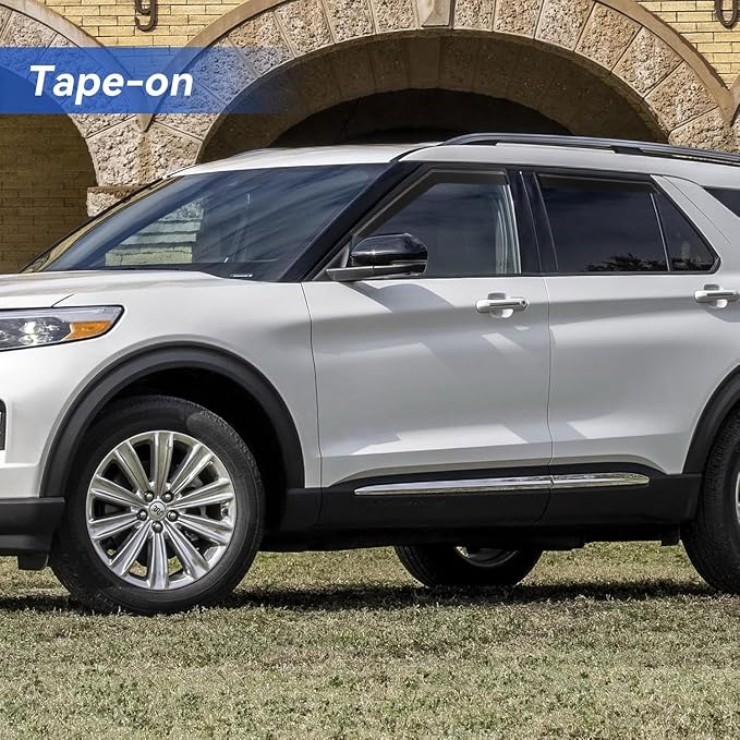 Window Visors Rain Guards for 2020-2025 Ford Explorer, Out-Channel Window Vent - Image 3