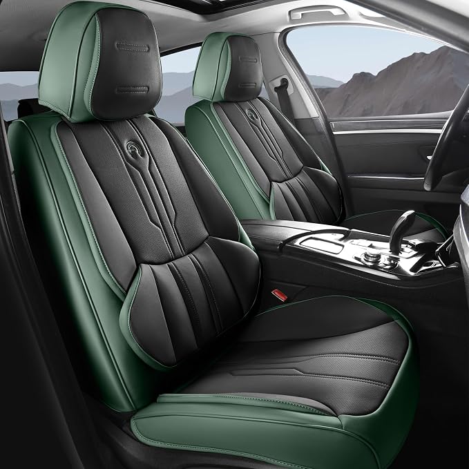 AOOG Car Seat Covers Full Set, Leather Seat Covers by AOOG