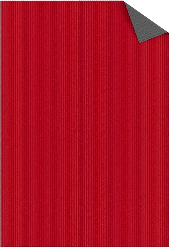 Ottomanson 6'6" x 8' Mud Mat Area Rug Scraper Carpet - Image 9