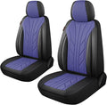 CAROMOP Luxury Faux Leather&Fabric Car Seat Covers 2 Front Seats by CAROMOP