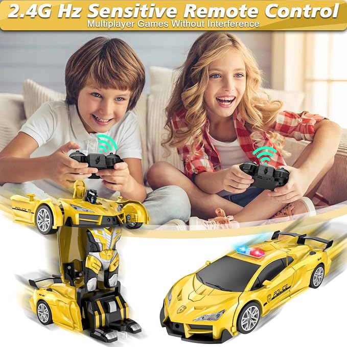 Remote Control Car for Boys 4-7, 2.4GHz RC Car 1:18 Scale, One-Button - Image 3