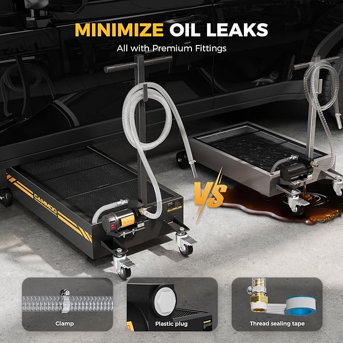 20 Gal Electric Oil Drain Pan, 110V High-Flow Pump, 9.8 FT Hose, 200 W Motor - Image 4