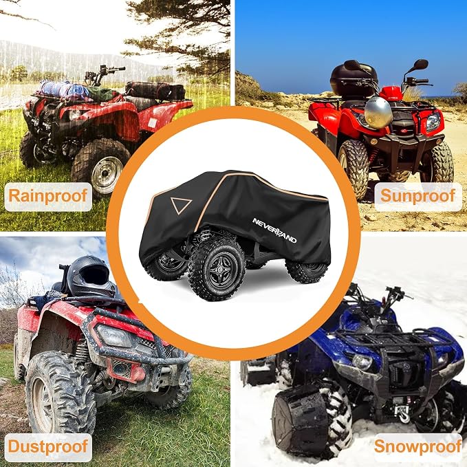 Neverland ATV Cover Waterproof Outdoor Heavy Duty ATV Covers Dustproof Anti-UV - Image 6