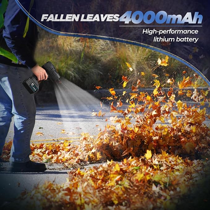 Saker Cordless Leaf Blower Portable Dust Cleaner Handheld Lightweight Blowers - Image 3