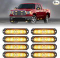 HLauto 1200T Emergency Strobe Grille Lights: 8pcs 12 LED Sync Feature Safety by HLauto
