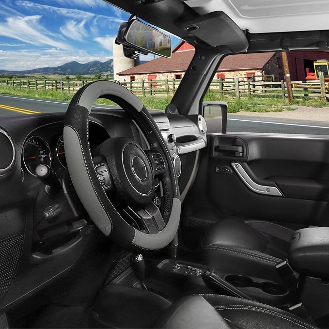 SEG Direct Car Steering Wheel Cover - Image 2