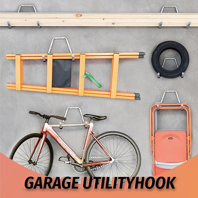 HUHOLE Garage Jumbo Utility Hanger, U Shape Tool Bracket - Image 3