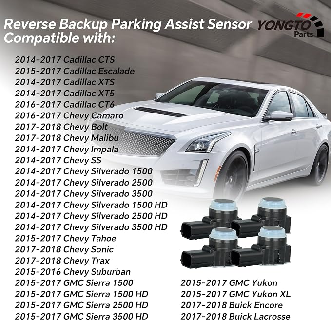 23428268 4Pcs Reverse Backup Parking Assist Sensor Compatible - Image 3