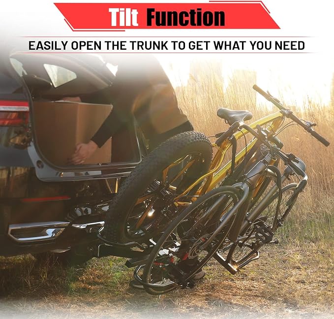 FORWODE Hitch Mount Bike Rack Fits 2 X 80 lbs Bicycle, Platform Bike Rack - Image 9