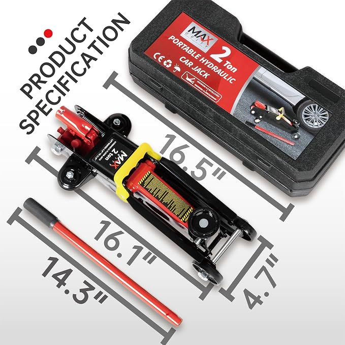 2-Ton Hydraulic Trolley Garage Service/Floor Jack - Image 7