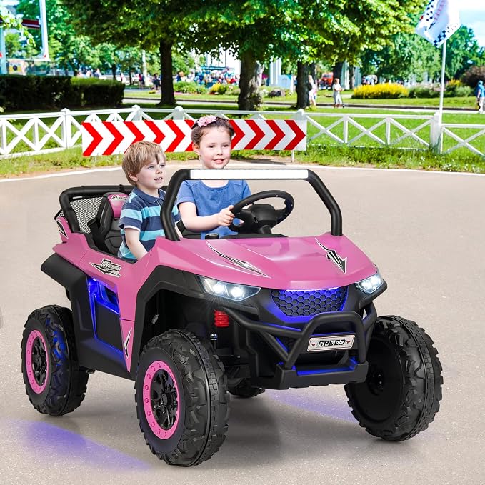 Costzon 2-Seater Ride on Car for Kids, 12V Kid' Electric Vehicles w/Remote - Image 9