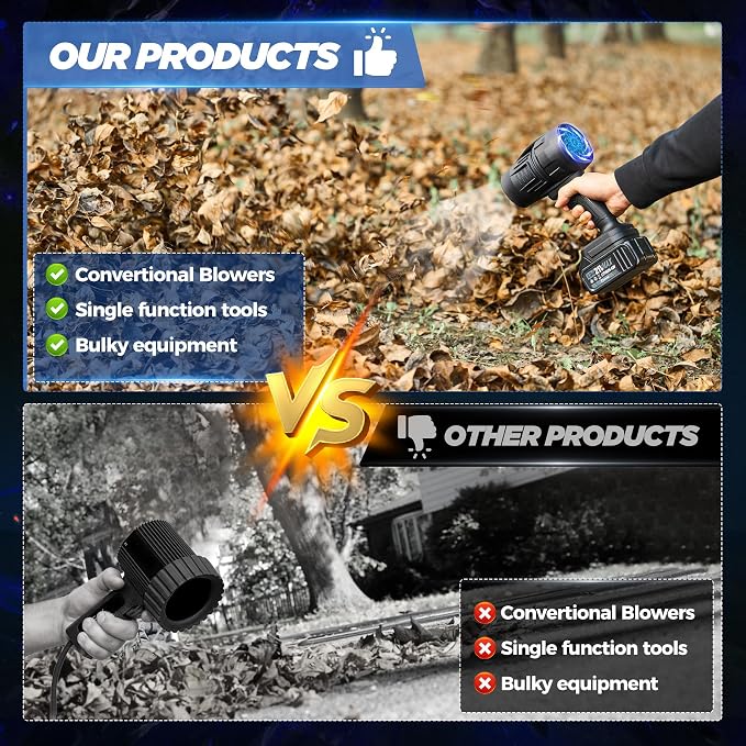 Saker Cordless Leaf Blower Portable Dust Cleaner Handheld Lightweight Blowers - Image 5