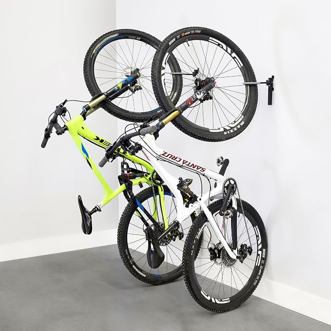 WheelRest Bike Hook, No-Lift Garage Bike Wall Mount 75lbs Max Load, Fits all by StoreYourBoard