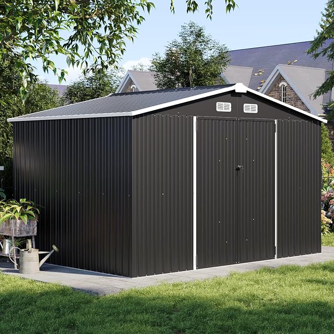 Aoxun 9.4x7.3x6.5 FT Outdoor Storage Shed - Image 2