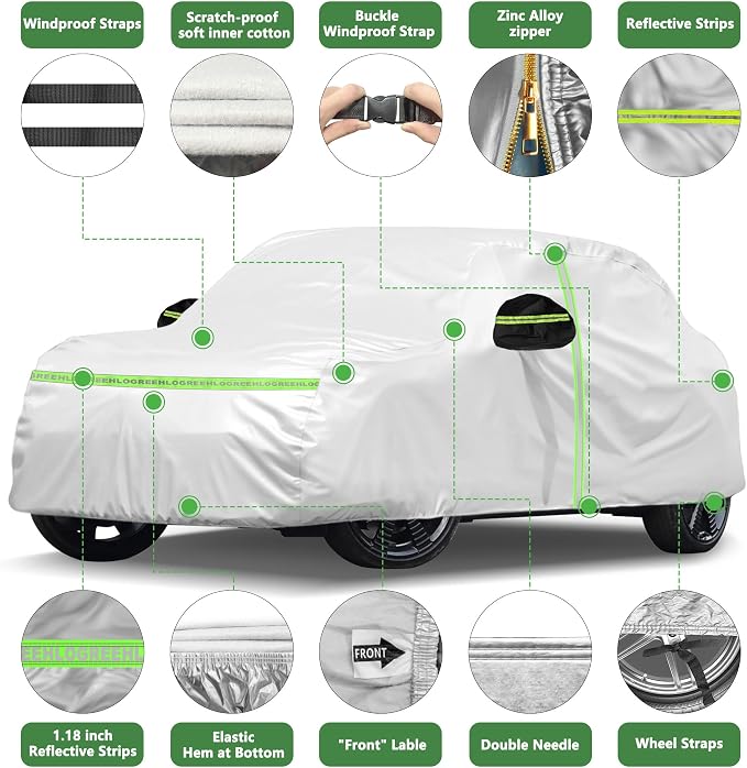 Car Cover for 2014-2025 Mini Cooper/Cooper S/Hardtop/Clubman/Countryman 4 Door - Image 6