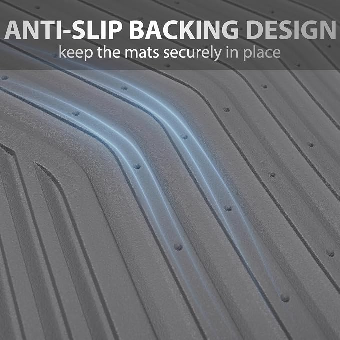 CAR PASS Rubber Car Mats, Car Floor Mats All Weather, Car Mat Full Set 3 Piece - Image 9