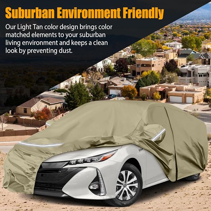 Waterproof Car Covers Replace for 2004-2025 Toyota Prius, Windproof Bands for - Image 5