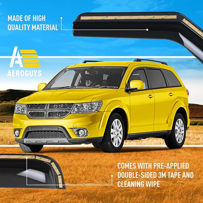 Extra Durable Window Deflectors in-Channel Window Visors Rain Guards Fit - Image 5