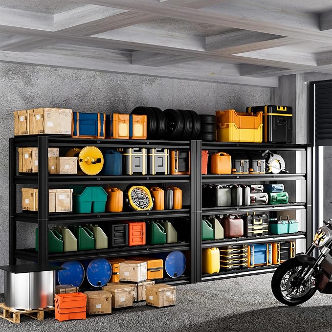 5-Tier 60" W x 20" D x 72" H Garage Shelving 30000LBS Heavy Duty Adjustable - Image 6