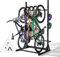 JWX Freestanding 5 Bike Rack, Heavy Duty Floor Bike Stand by JWX
