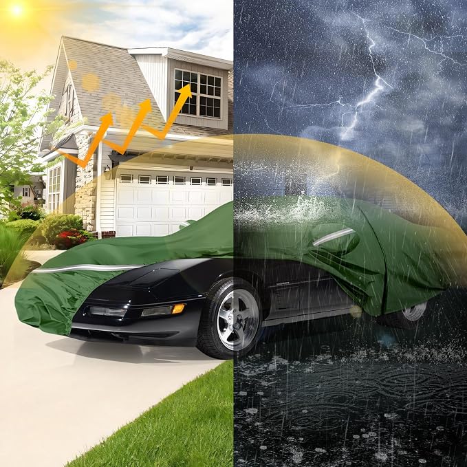 BOSSTONE Car Cover Custom Fit for Corvette C4 1984–1996, Waterproof All Weather - Image 4