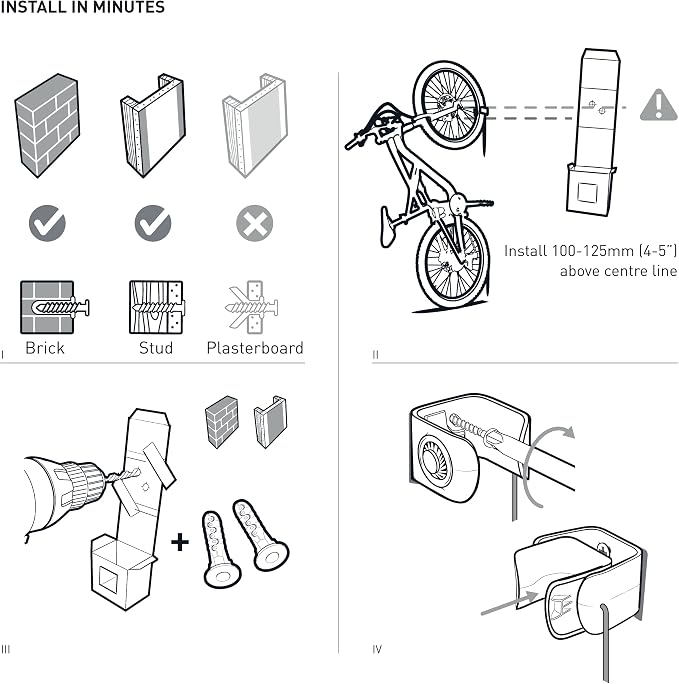Hornit CLUG PRO | Wall Mounted Bike Rack | Secured by FIDLOCK | 5 Sizes | Easy - Image 7