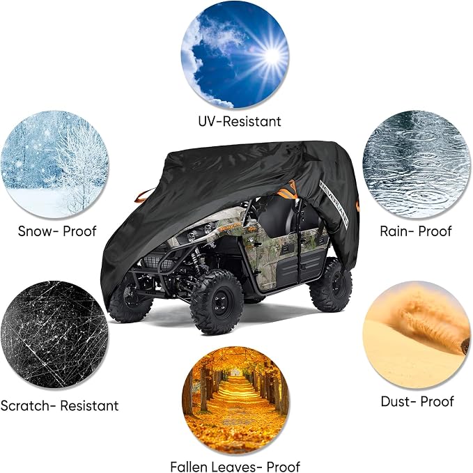 NEVERLAND UTV Cover Heavy Duty Ranger Cover Waterproof 4-6 Seater Side by Side - Image 7