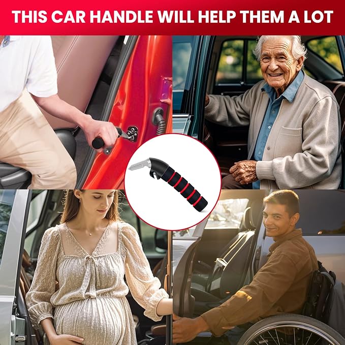2Pack Car Door Handle for Elderly Car Handle Assist Support Multifunction - Image 7