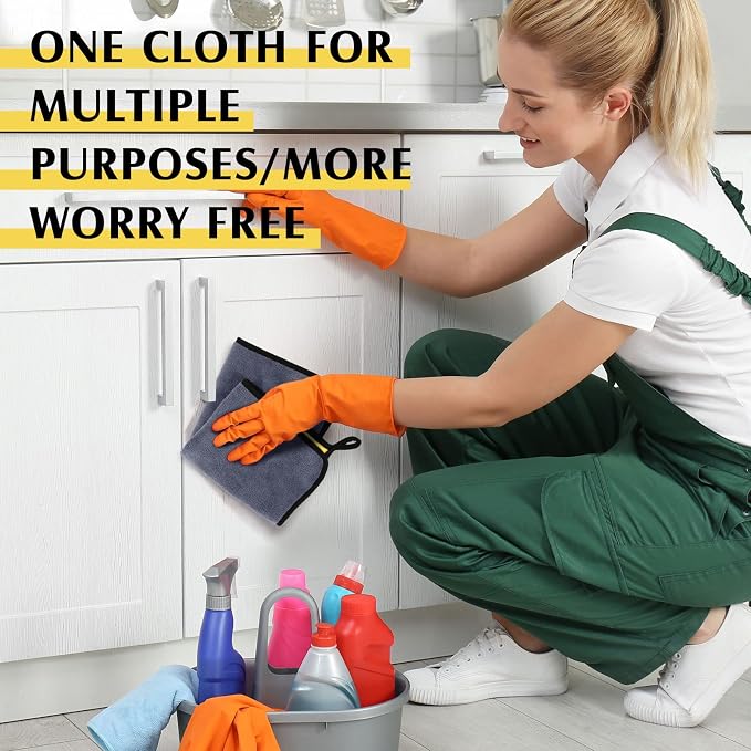 Nuenen 20 Pcs Microfiber Cleaning Towels - Image 6
