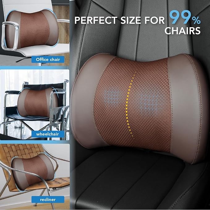 Lumbar Support Pillow for Car, Memory Foam Lumbar Pillow for Lower Back Pain - Image 8