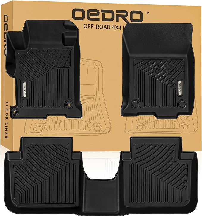 OEDRO Floor Mats Fit for Honda Accord Sedan 2017-2013, TPE All Weather Accord by OEDRO
