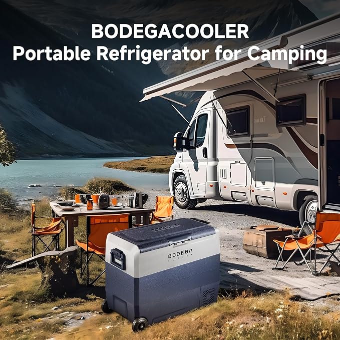BODEGACOOLER 12 Volt Portable Refrigerator, 64 Quart Car Fridge Dual Zone - Image 2