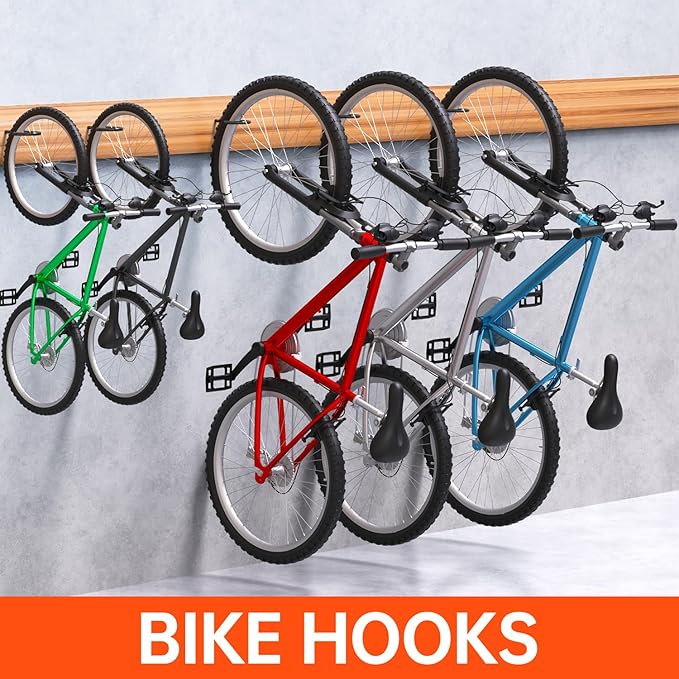 8-Pack Heavy Duty Bike Hook, Loading Capacity 100 LBS, 6 inch, Bike Hooks - Image 6