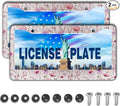 License Plate Frame Holder for Women Powder License Plate Frames for Men Pink by Unknown