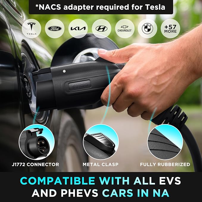 EVIQO Level 2 EV Charger – 48 Amp 240V – Wall EV Charger Level 2, NEMA 14-50 - Image 8