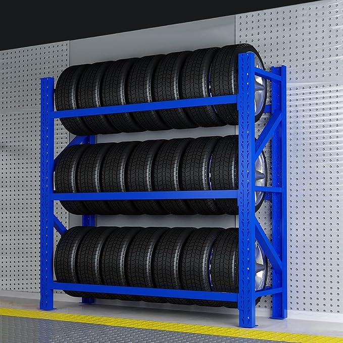 Adjustable Height Tire Storage Rack by Unknown