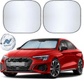 2 Piece Car Windshield Sun Shade Foldable | Durable Polyester Windshield by Autovir