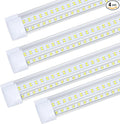 4 Pack, Led Shop Lights, 8FT Led Shop Light, 144W 6000K 19500LM Clear White by DOUYIDOUBEST-LEDLIGHTING