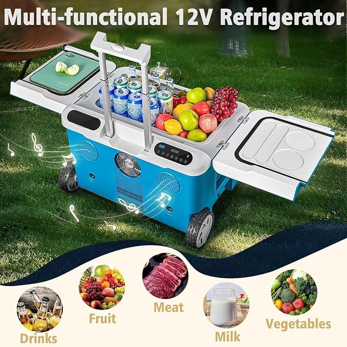 AAOBOSI Car Fridge, 42Quart Portable 12 Volt Car Refrigerator Cooler - Image 3