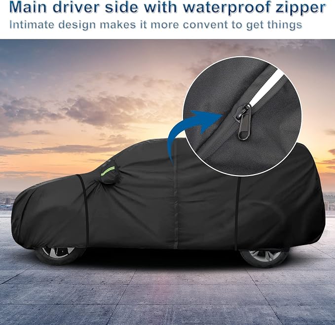 Car Cover Waterproof for 2007-2025 Chevy Suburban/GMC Yukon XL/Cadillac - Image 6