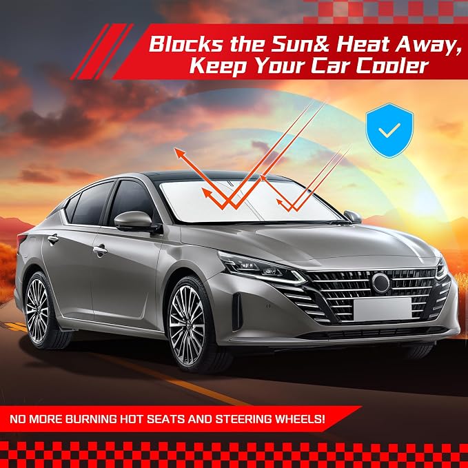 ARISMOTOR Windshield Sun Shade for Ni-ssan Altima 2019-2025, Custom Fit - Image 7