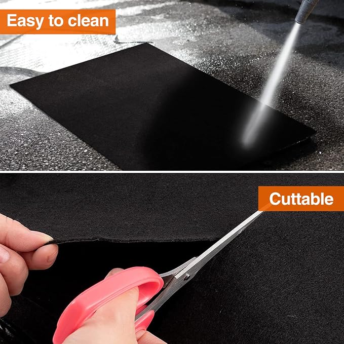 Extra Large 6.6 x 16.4ft Garage Floor Mat- Absorbent/Waterproof Oil Maintenance - Image 5