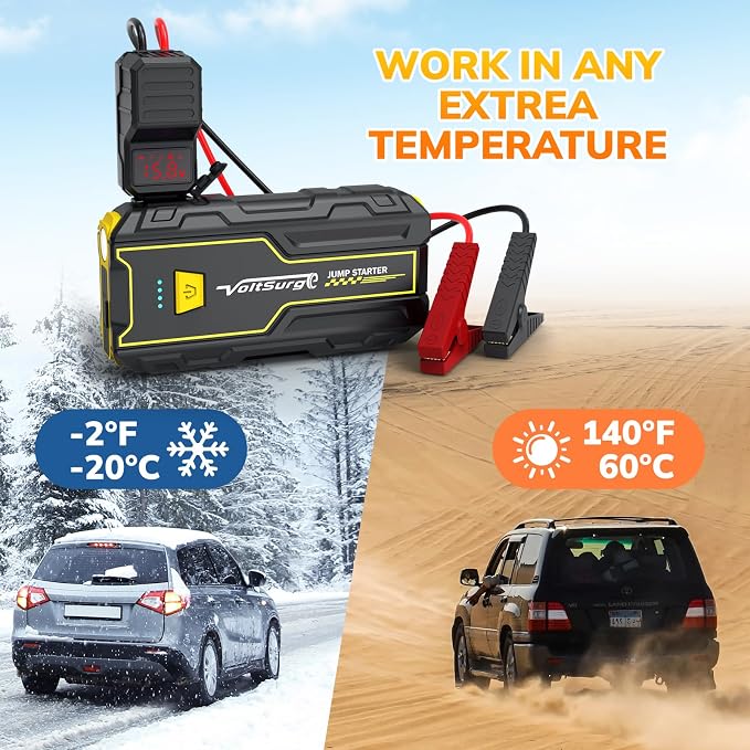 4000A Car Jump Starter, VoltSurge Battery Jumper Starter Portable - Image 6