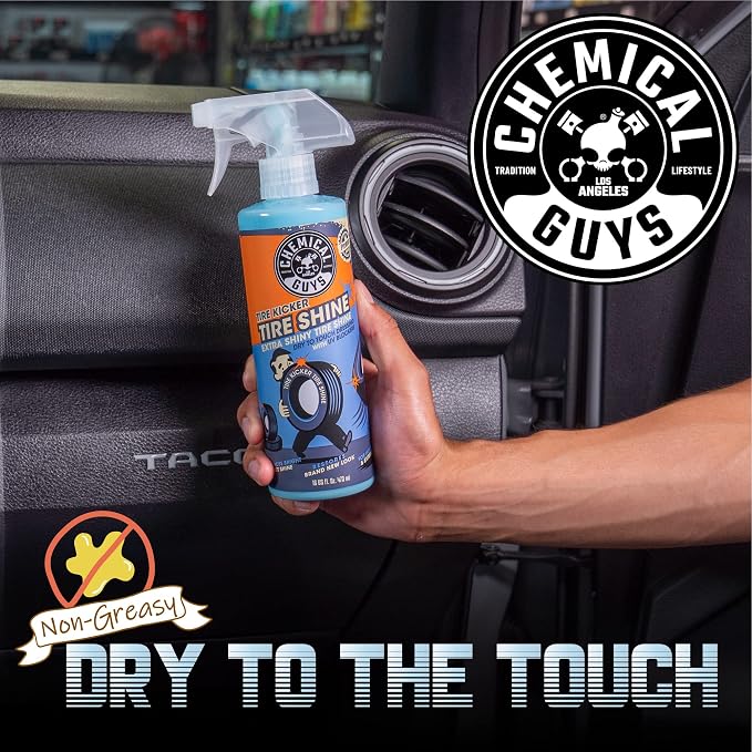 Chemical Guys Tire Kicker Sprayable Extra Glossy Tire Shine Safe - Image 10