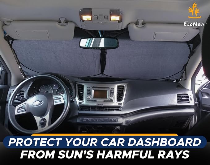 EcoNour Truck Windshield Sun Shade & Sun Block | Sun Shade - Image 2
