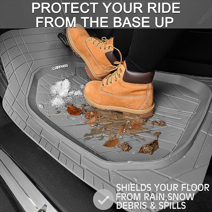 CAR PASS Deep Dish Rubber Floor Mats - Image 5