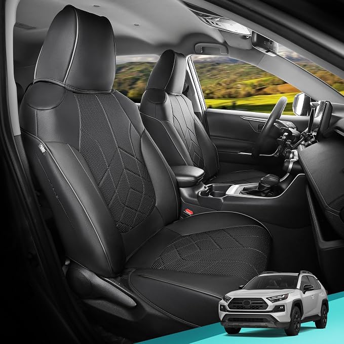 for Toyota RAV4 Seat Covers 2019 2020 2021 2022 2023 2024 2025 RAV 4 LE XLE by FEINEPRO