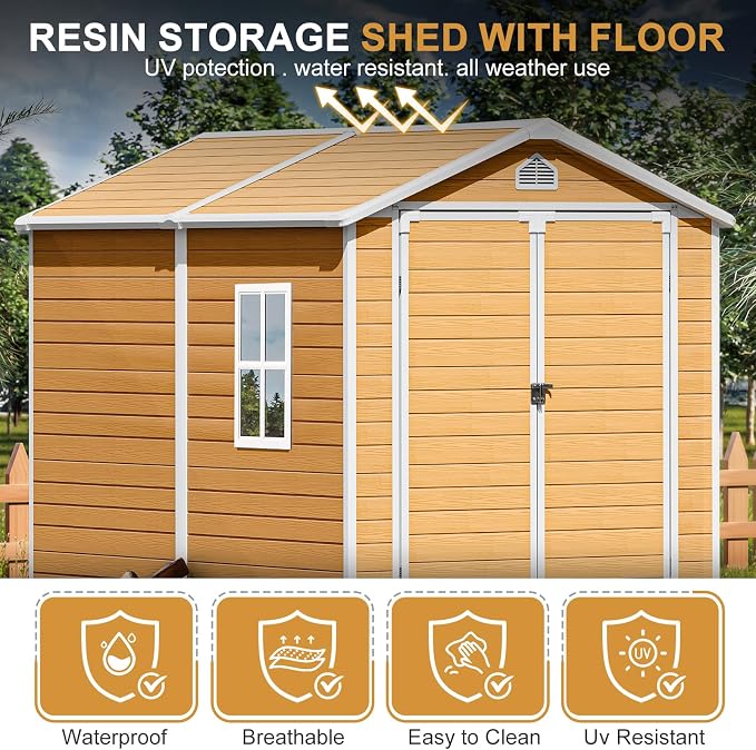 Plastic Sheds 8x6 Resin Outdoor Storage - Image 3